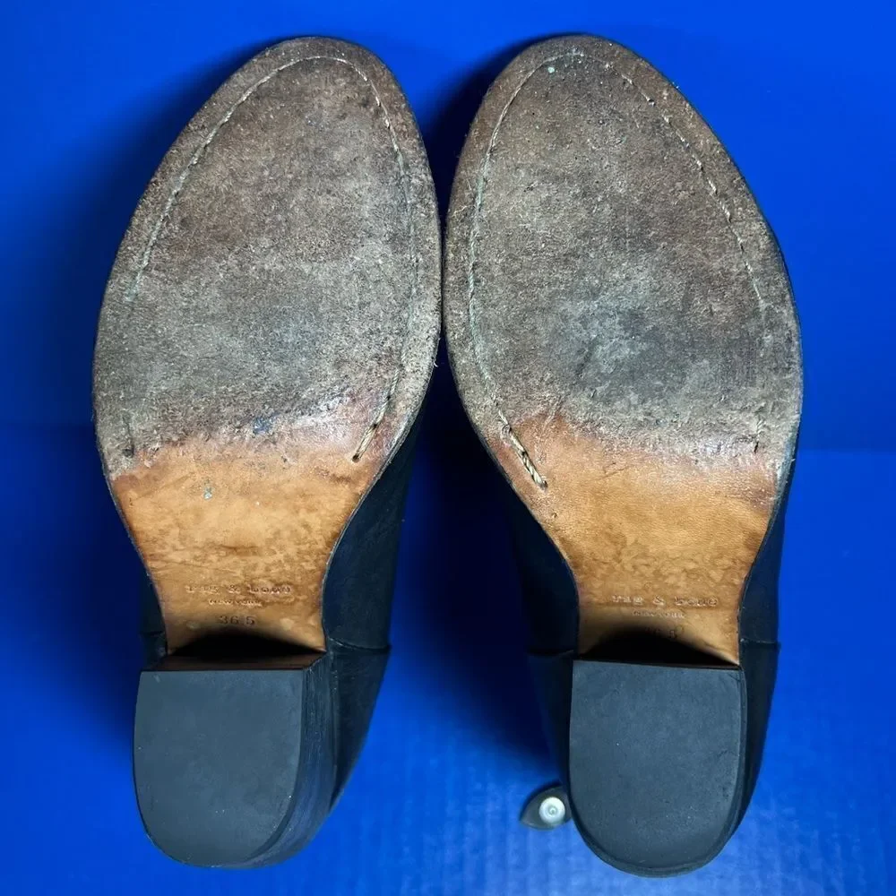‎Rag & Bone Womens Newbury Black Leather Booties EU36.5/US6.5